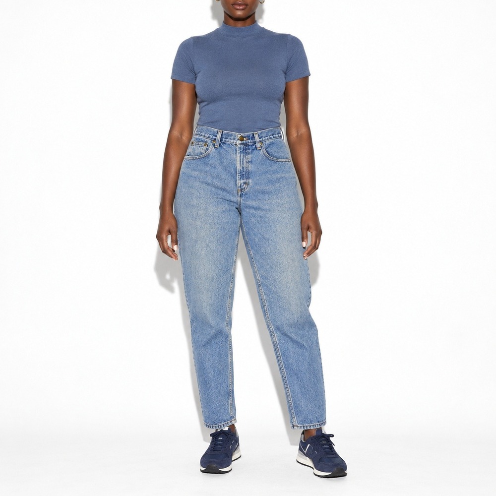 00s Vintage Double L Classic Jeans Women 6 Blue Medium Wash Straight High Rise